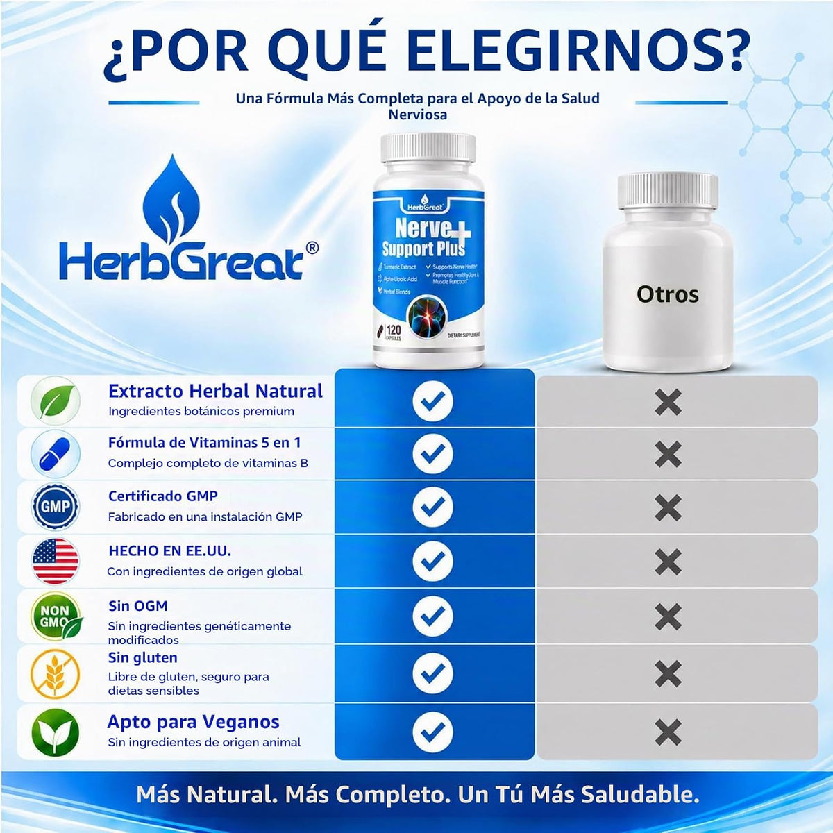 Suplemento de apoyo para la salud nerviosa