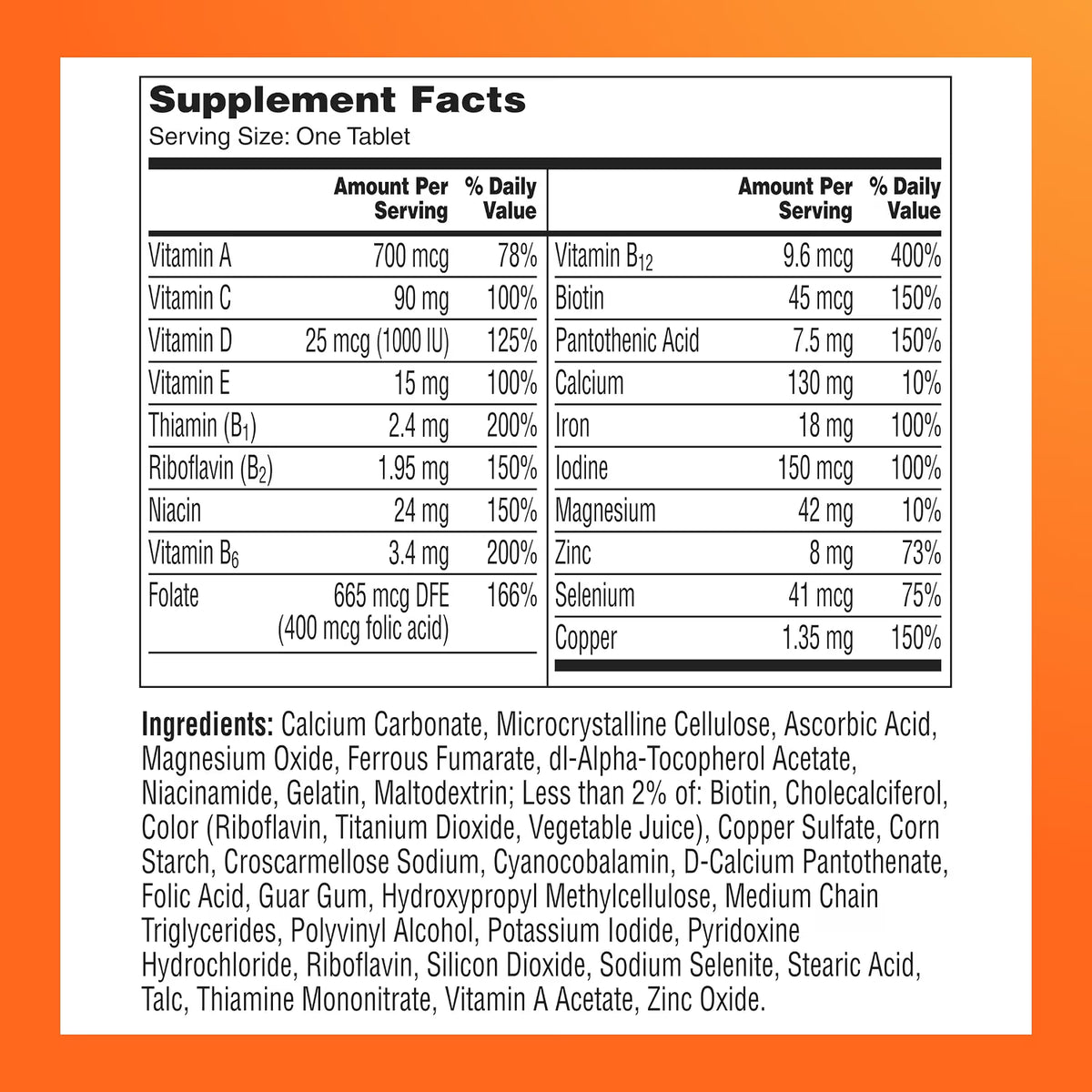 Mujer al día: Multivitamínico para Mujeres