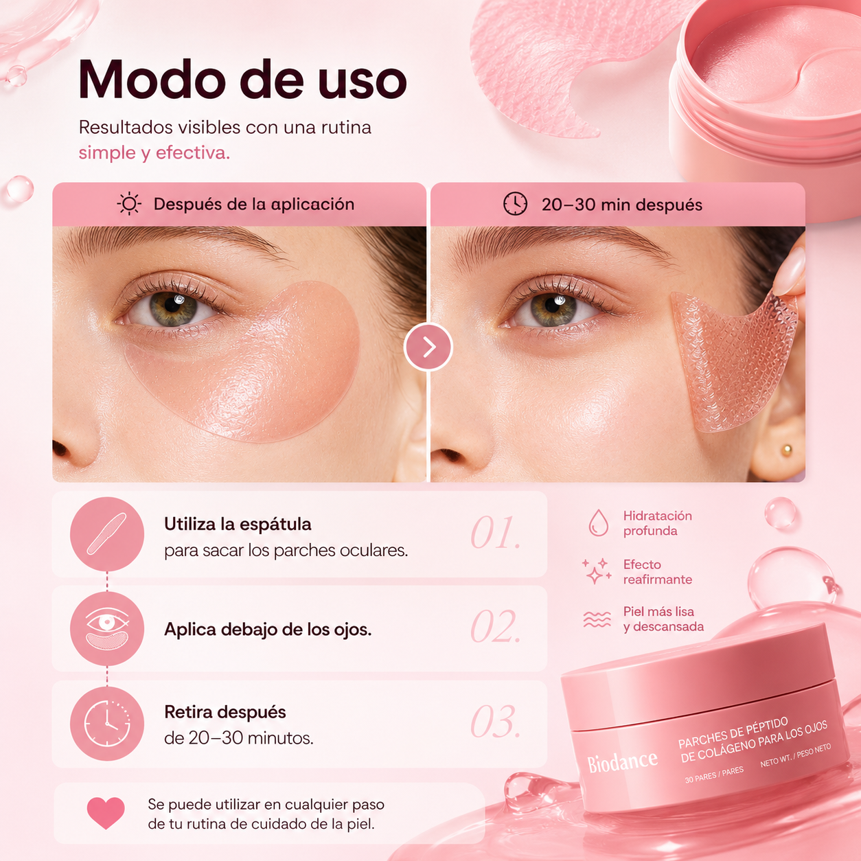 Aluna™: BIODANCE Parches de Colágeno para Ojos