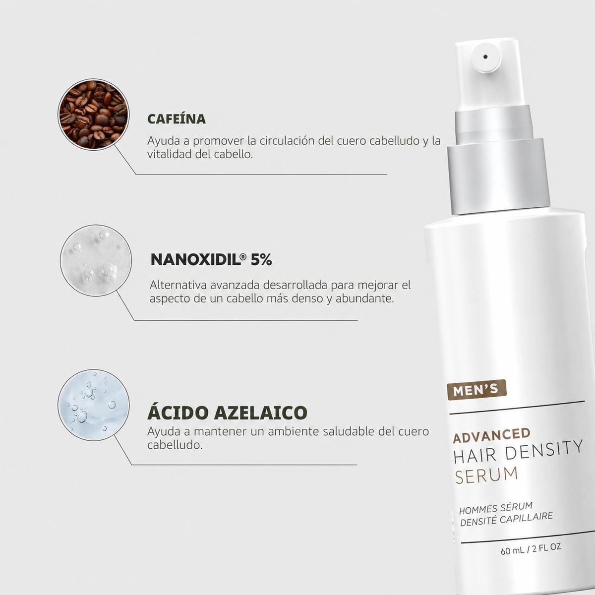 Suero para la Densidad Capilar Masculina