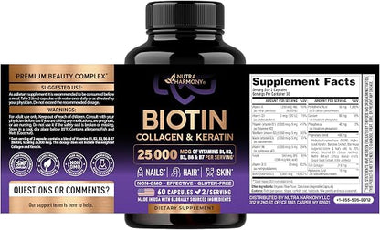 Cápsulas de Complejo Multivitamínico Para Cabello, Piel y Uñas