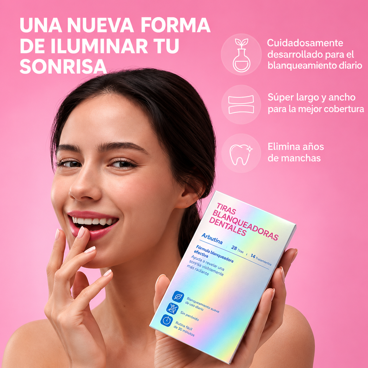 Sonrisa Radiante: Tiras Blanqueadoras Dentales sin Peróxido
